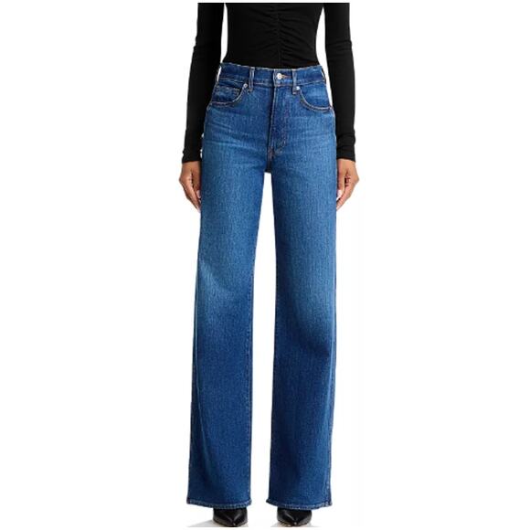 Veronica Beard Women's Bright Blue Taylor High Rise Wide Leg Jeans Size 29 - Picture 1 of 13